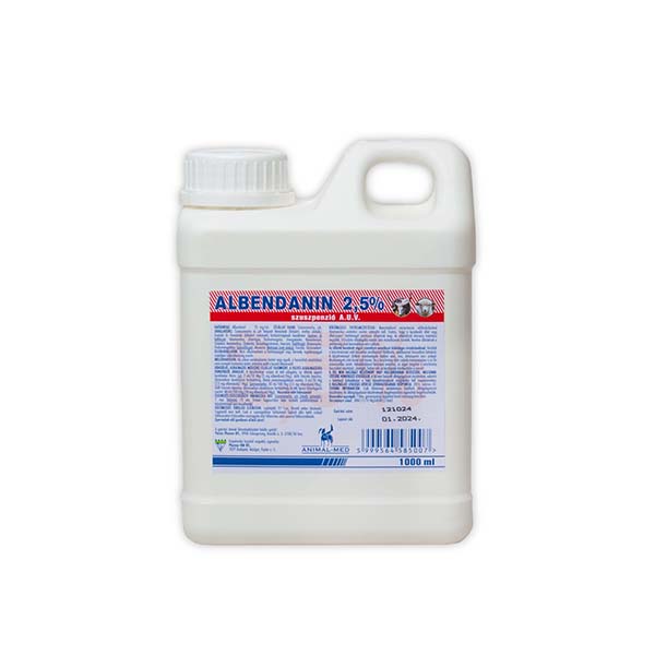 ALBENDANIN 2,5 % szuszpenzió A.U.V. 1000ml